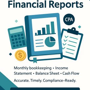 financial report service illustration