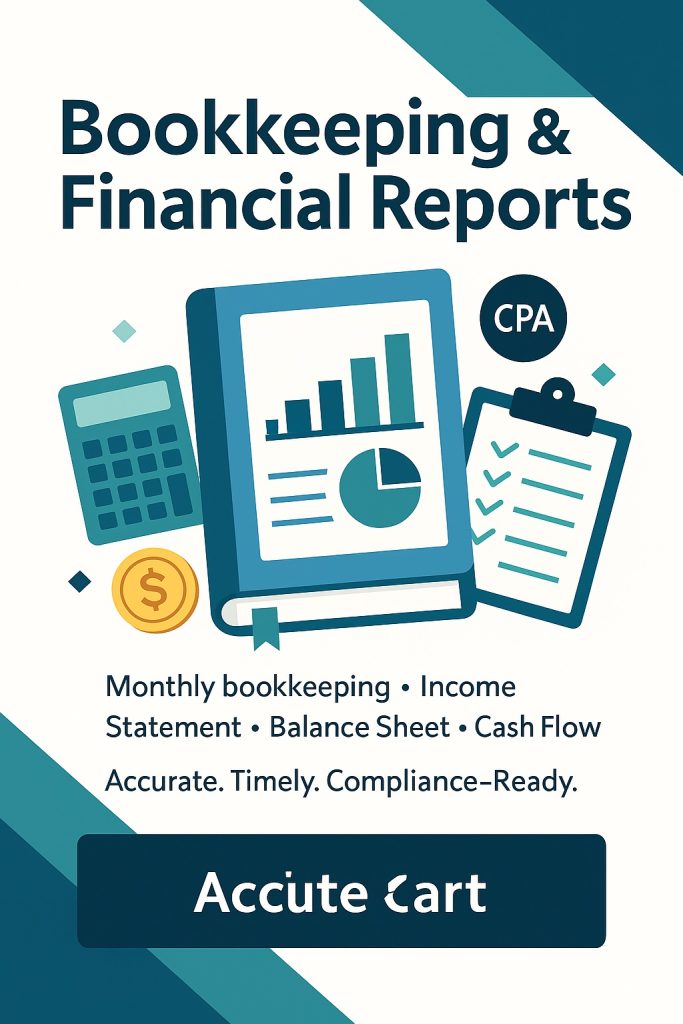 financial report service illustration